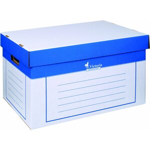 Archiváló doboz VICTORIA 26 x 46 x 32 cm, kék-fehér - 2 db-os csomag