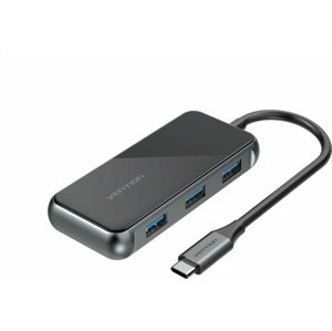 Port replikátor Vention Type-C (USB-C) to HDMI / 3x USB3.0 / PD Docking Station 0.15M Gray Mirrored Surface Type