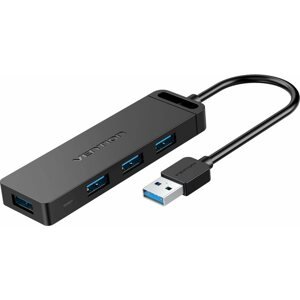 USB Hub Vention 4-Port USB 3.0 Hub with Power Supply 0.15m Black