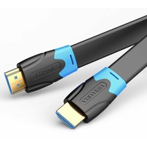 Videokábel Vention Flat HDMI Cable 0.5M Black