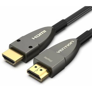 Videokábel Vention Optical HDMI 2.0 Cable 4K 3M Black Metal Type