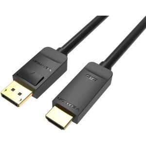 Videokábel Vention 4K DisplayPort (DP) to HDMI Cable 1m Black