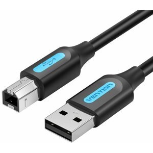 Adatkábel Vention USB 2.0 Male to USB-B Male Printer Cable 1m Black PVC Type