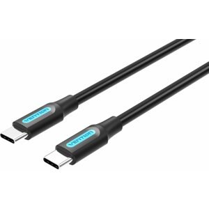 Adatkábel Vention Type-C (USB-C) 2.0 Male to USB-C Male Cable 0.5m Black PVC Type