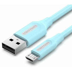 Adatkábel Vention USB 2.0 to Micro USB 2A Cable 1m Light Blue
