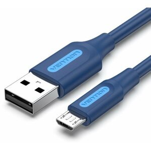 Adatkábel Vention USB 2.0 to Micro USB 2A Cable 1,5 m Deep Blue