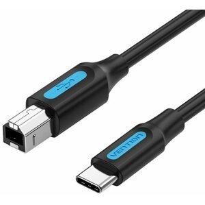 Adatkábel Vention USB-C 2.0 to USB-B Printer 2A Cable 1m Black