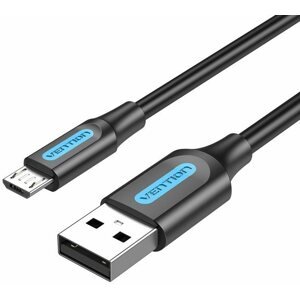 Adatkábel Vention USB 2.0 -> microUSB Charge & Data Cable 0,25 m fekete