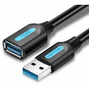 Adatkábel Vention USB 3.0 Male to USB Female Extension Cable 0.5m Black PVC Type
