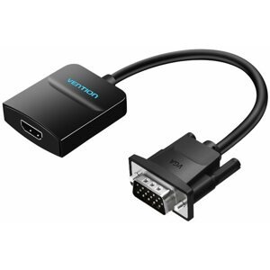 Átalakító Vention VGA to HDMI Converter with Female Micro USB and Audio Port 0,15 m Black