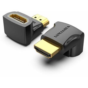 Átalakító Vention HDMI 90 Degree Male to Female Adapter, fekete