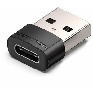Átalakító Vention USB 2.0 (M) to USB-C (F) OTG Adapter Black PVC Type