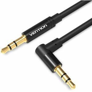 Audio kábel Vention 3,5mm to 3,5mm Jack 90° Audio Cable 0,5m Black Metal Type