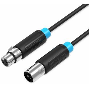 Audio kábel Vention XLR Audio Extension Cable 10m - fekete
