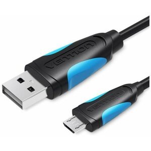 Adatkábel Vention USB2.0 -> microUSB Cable 3 m Black