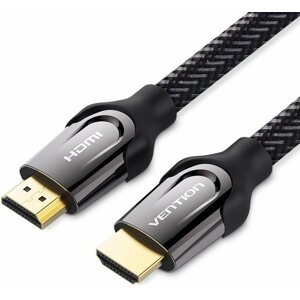 Videokábel Vention Nylon Braided HDMI 1.4 Cable 10M Black Metal Type