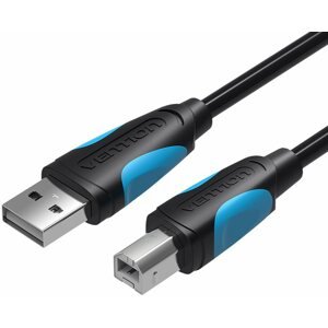Adatkábel Vention USB-A -> USB-B Print Cable with 2x Ferrite Core 10m Black