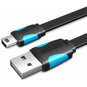 Adatkábel Vention USB2.0 -> miniUSB Cable 2m Black
