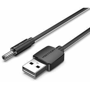 Tápkábel Vention USB to DC 3,5mm Charging Cable Black 1,5m