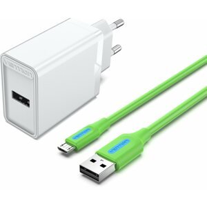 Hálózati adapter Vention & Alza Charging Kit (12W + micro USB Cable 1,5m) Collaboration Type