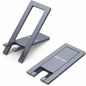 Telefontartó Vention Portable Cell Phone Stand Holder for Desk Gray Aluminium Alloy Type
