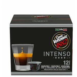 Kávékapszula Caffe Vergnano Intenso, kapszulás kávé, 12 db