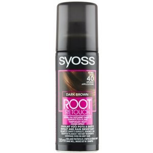 Hajtőszínező spray SYOSS Root Retoucher - Sötétbarna, 120 ml