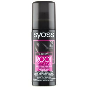 Hajtőszínező spray SYOSS Root Retoucher - Fekete, 120 ml