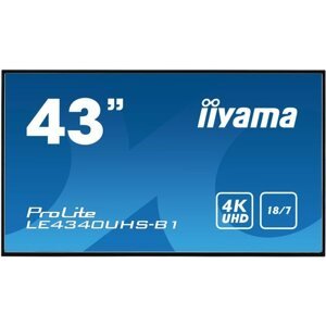 Nagyformátumú kijelző 43" iiyama ProLite LE4340UHS-B1