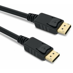 Videokábel PremiumCord DisplayPort 1.2 M/M összekötő kábel 3m fekete