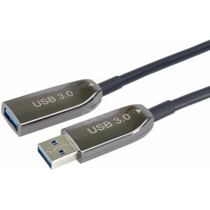 Adatkábel PremiumCord USB 3.0 optikai AOC hosszabbító kábel A/Male - A/Female 30m