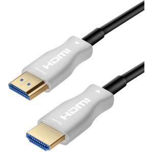 Videokábel PremiumCord HDMI, száloptikás High Speed + Ethernet, 4K@60Hz 20m kábel, M/M, aranyozott csatlakozó