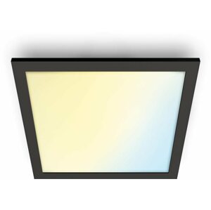 Mennyezeti lámpa WiZ Panel Tunable White 12 W négyzet alakú, fekete