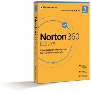 Internet Security Norton 360 Deluxe 25GB, VPN, 1 felhasználó, 3 eszköz, 24 hónap (elektronikus licenc)