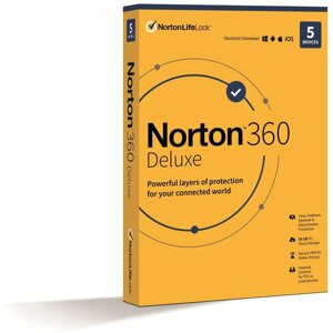 Internet Security Norton 360 Deluxe 50GB, VPN, 1 felhasználó, 5 eszköz, 24 hónap (elektronikus licenc)