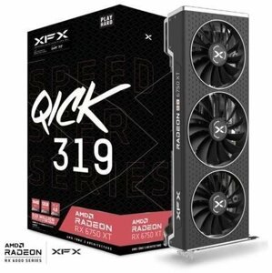 Videókártya XFX Speedster QICK 319 AMD Radeon RX 6750 XT Black