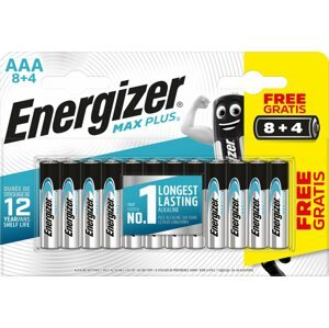 Eldobható elem Energizer MAX Plus AAA 8 + 4 db ingyen