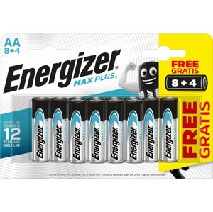 Eldobható elem Energizer MAX Plus AA 8 + 4 db ingyen