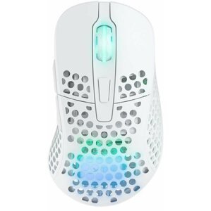 Gamer egér XTRFY Gaming Mouse M4 Wireless RGB White