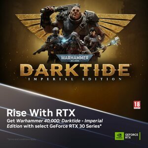 Elektronikus promo kód Warhammer 40,000: Darktide - Imperial Edition GeForce RTX Bundle - 2023.1.9-ig váltható be