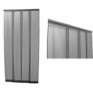 Szúnyogháló Rovarok elleni ajtófüggöny, 4 x 35 x 220 cm, fekete