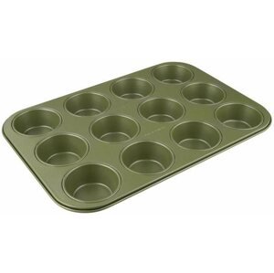 Sütőforma Zenker 12 rekeszes muffinsütő forma Green Vision 38,5x26,5x3cm