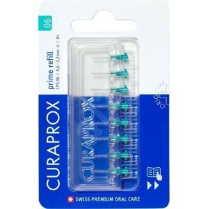 Fogköztisztító kefe CURAPROX CPS 06 Prime Refill türkiz színű 0,6 mm, 8 darab